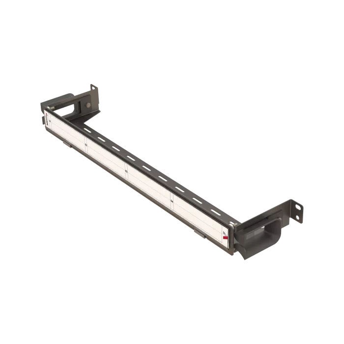 19” 1U, FO1 Front Cable Organizer for MIO Panels, Black