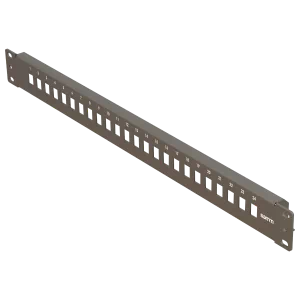 Samm Teknoloji - 19” 1U, FP3 24 Simplex, Fiber Adaptörler için Ön Panel, Boş, Siyah Samm Teknoloji - 19” 1U, FP3 24 Simplex, Fiber Adaptörler için Ön Panel, Boş, Siyah