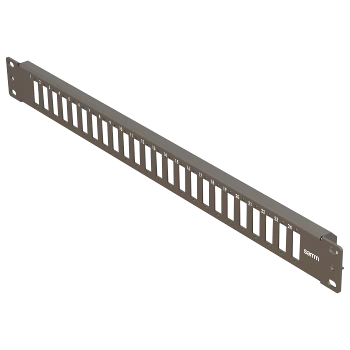19” 1U, FP5 24 Dubleks, Fiber Adaptörler için Ön Panel, Boş, Siyah 19” 1U, FP5 24 Dubleks, Fiber Adaptörler için Ön Panel, Boş, Siyah