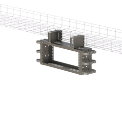19” 4U Overhead Mounting Rack Frame | Including Side Organizers - Thumbnail