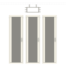 19” 4U Overhead Mounting Rack Frame | Including Side Organizers - Thumbnail