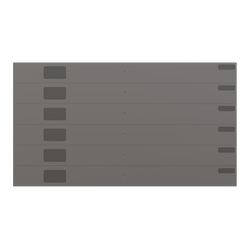  - 19” 6U Tool-Less Snap-In 1Ux Breakable Blanking Panel | 5 Pc-Pack