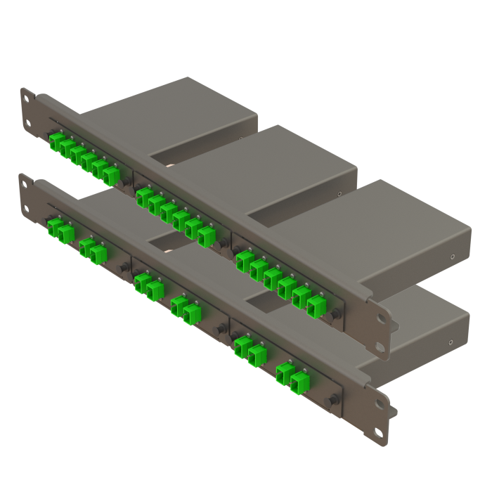 1RU, 3-Slot LGX-Compatible Rack-Mount Shelf