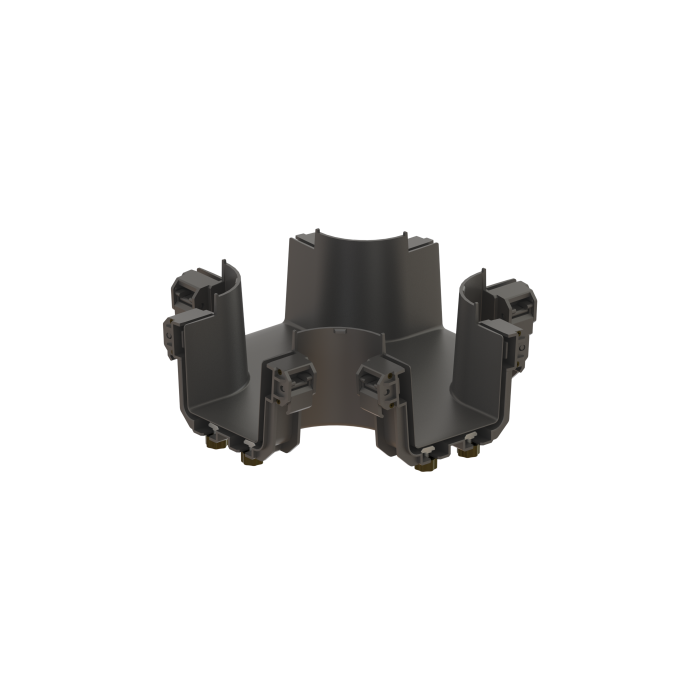 FDS_100mm 4-Way Cross Connection Body