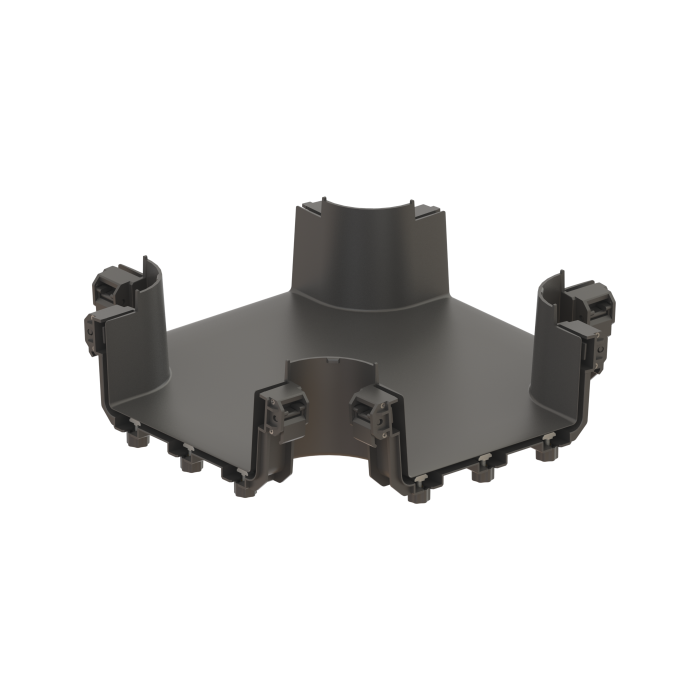 FDS_200mm 4-Way Cross Connection Body