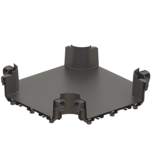 - FDS_300mm 4-Way Cross Connection Body (1)  - FDS_300mm 4-Way Cross Connection Body (1)