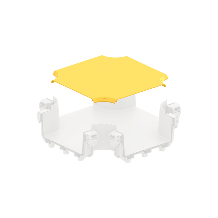 FDS_200mm 4-Way Cross Connection Cover