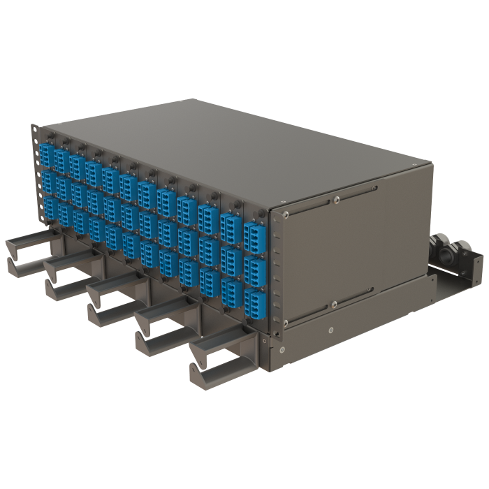4U Sub-rack Panel with Over-length Management Shelf | 12 Modules | Front Access