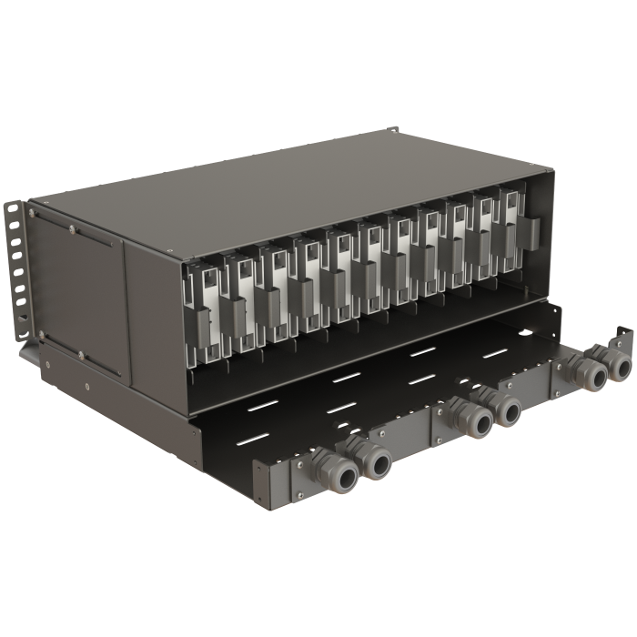 4U Sub-rack Paneli | Kablo Yönetim Panelli | 12 Modül | Ön Erişim