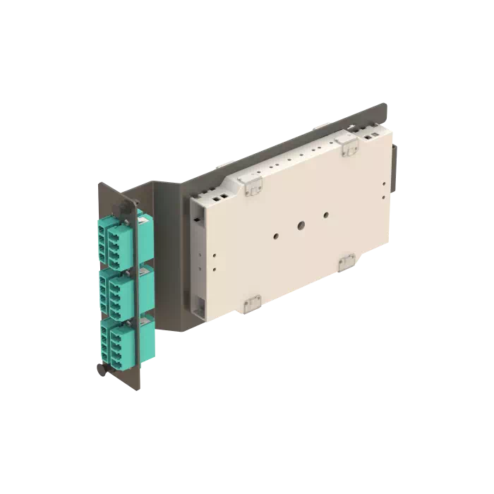 6x LC Quad Sub-rack Splice Modülü