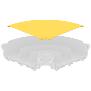 FDS_300mm 90˚ Horizontal Elbow Connection Cover - Thumbnail