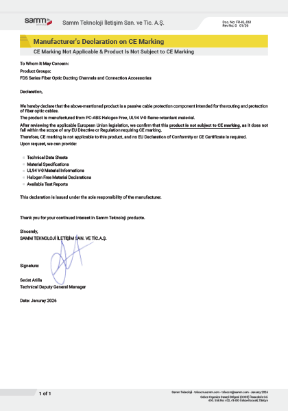 UL-94 Certificate