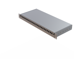 Aluminium 1U Empty Panel | 24 Holes | AL01 - Thumbnail