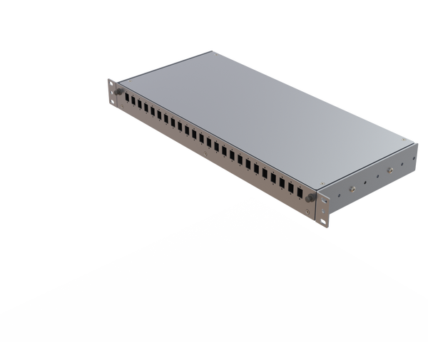 Aluminium 1U Empty Panel | 24 Holes | AL01