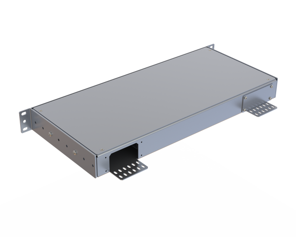 Aluminium 1U Empty Panel | 24 Holes | AL01