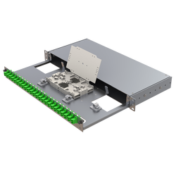 Aluminium 1U Patch Panel | 24 LC Duplex - Thumbnail