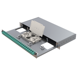 Aluminium 1U Patch Panel | 24 LC Duplex - Thumbnail