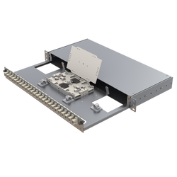 Aluminium 1U Patch Panel | 24 SC Simplex - Thumbnail
