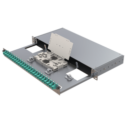 Aluminium 1U Patch Panel | 24 SC Simplex - Thumbnail