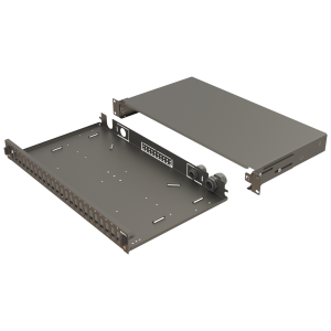 Bright Series | Mechanical Sliding | 24 Holes | FP04 | Empty Patch Panel - Thumbnail