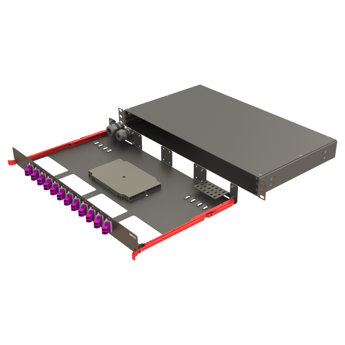 Bright Series | Rail Sliding | 12 Angled LC Duplex | FP09 | 24 Fiber