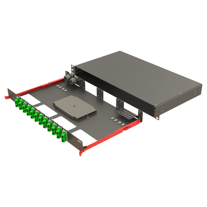 Bright Series | Rail Sliding | 12 Angled SC Duplex | FP10 | 24 Fiber Bright Series | Rail Sliding | 12 Angled SC Duplex | FP10 | 24 Fiber