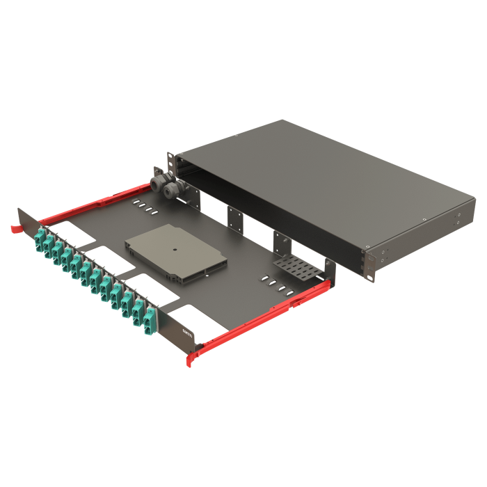 Bright Series | Rail Sliding | 12 Angled SC Duplex | FP10 | 24 Fiber Bright Series | Rail Sliding | 12 Angled SC Duplex | FP10 | 24 Fiber
