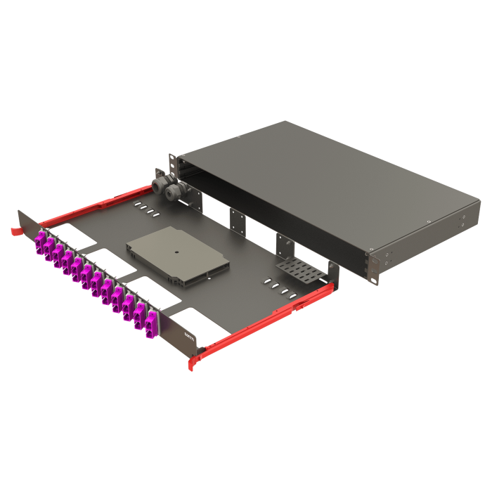 Bright Series | Rail Sliding | 12 Angled SC Duplex | FP10 | 24 Fiber Bright Series | Rail Sliding | 12 Angled SC Duplex | FP10 | 24 Fiber