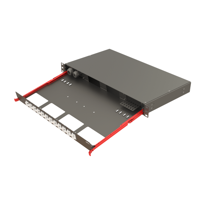 Bright Series | Rail Sliding | 12 Angled Holes | FP09 | Empty Patch Panel Bright Series | Rail Sliding | 12 Angled Holes | FP09 | Empty Patch Panel