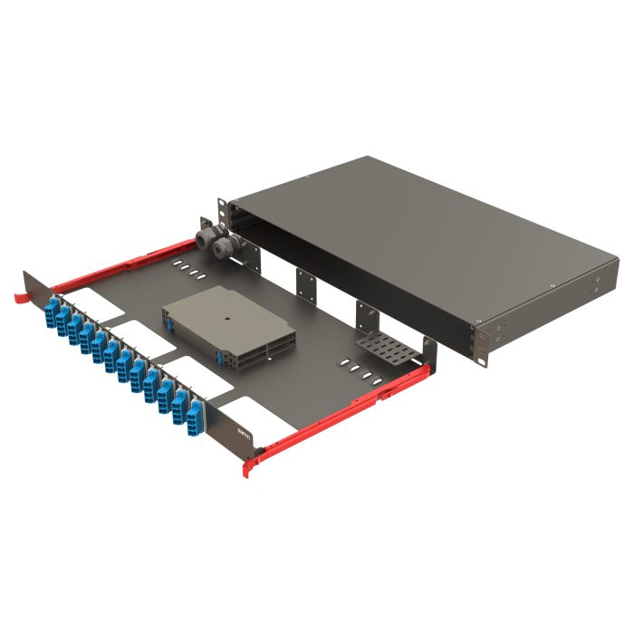 Bright Serisi | Raylı Kızaklı | 12 Açılı LC Quad | FP10 | 48 Fiber Bright Serisi | Raylı Kızaklı | 12 Açılı LC Quad | FP10 | 48 Fiber