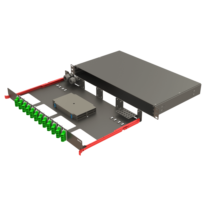 Bright Serisi | Raylı Kızaklı | 12 Açılı LC Quad | FP10 | 48 Fiber Bright Serisi | Raylı Kızaklı | 12 Açılı LC Quad | FP10 | 48 Fiber