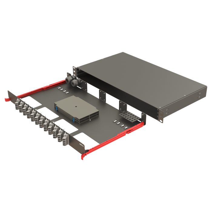 Bright Serisi | Raylı Kızaklı | 12 Açılı LC Quad | FP10 | 48 Fiber Bright Serisi | Raylı Kızaklı | 12 Açılı LC Quad | FP10 | 48 Fiber
