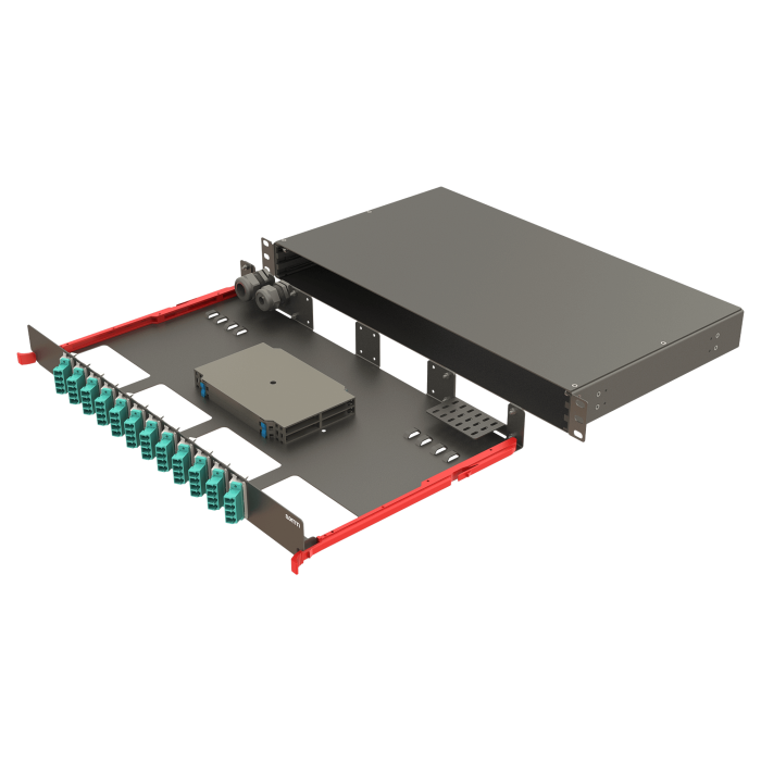 Bright Serisi | Raylı Kızaklı | 12 Açılı LC Quad | FP10 | 48 Fiber Bright Serisi | Raylı Kızaklı | 12 Açılı LC Quad | FP10 | 48 Fiber