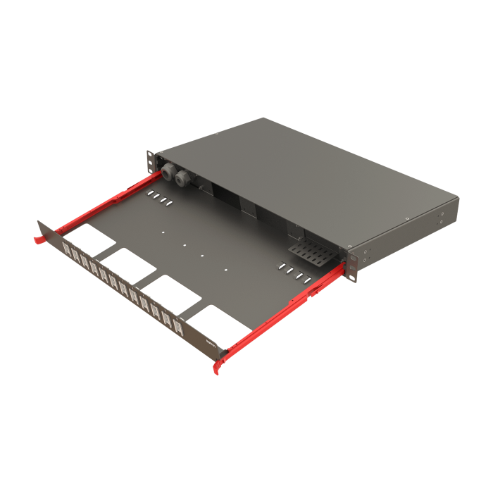 Bright Serisi | Raylı Kızaklı | 12 Düz Yuva | FP11 | Boş Patch Panel