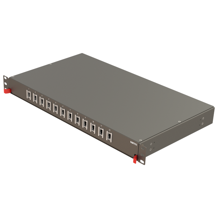 Bright Serisi | Raylı Kızaklı | 12 Düz Yuva | FP11 | Boş Patch Panel