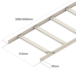 Samm Teknoloji - Cable Pathways | Cable Ladder 510mm (1) Samm Teknoloji - Cable Pathways | Cable Ladder 510mm (1)