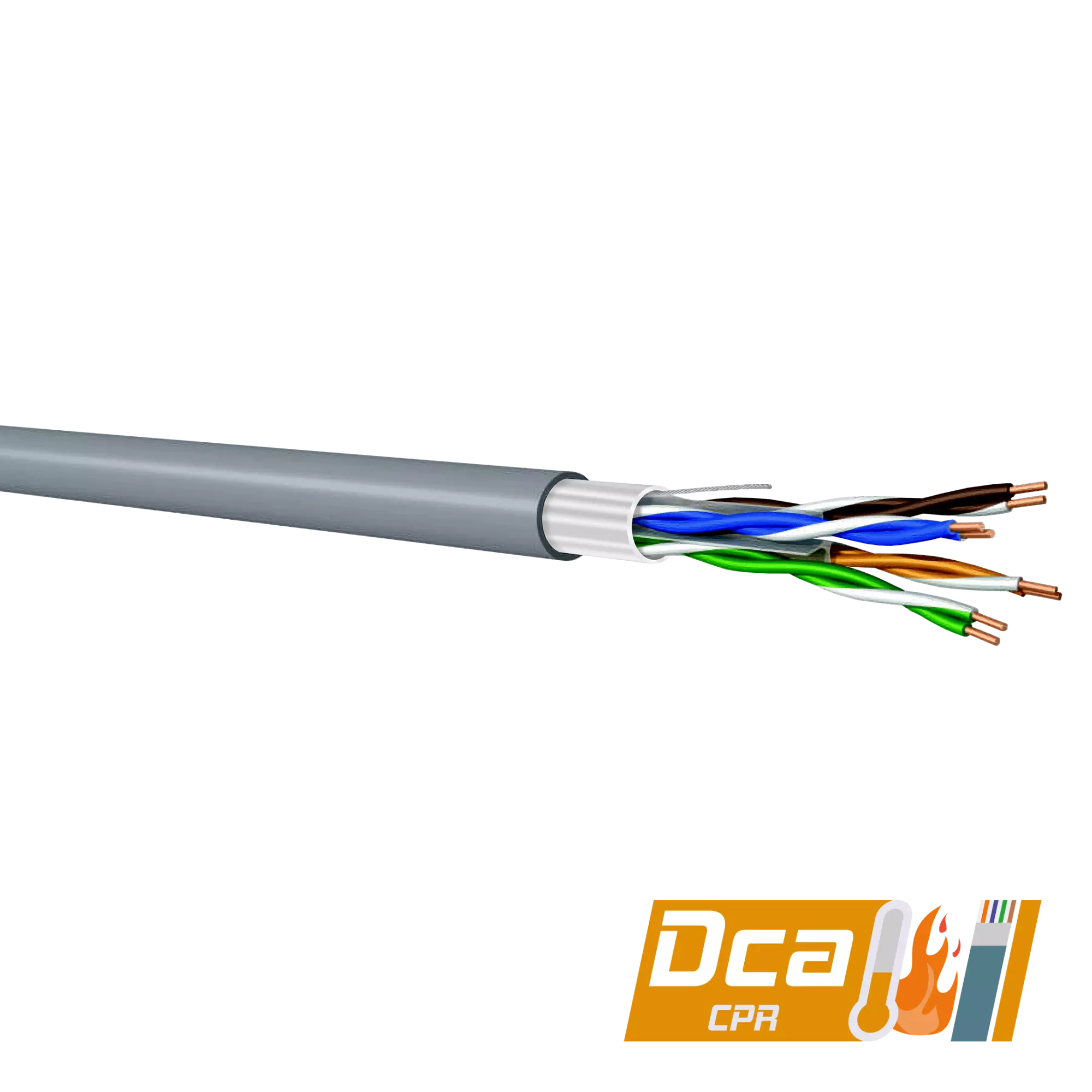 Samm Teknoloji - CAT6 F/UTP Data Kablosu | 400 MHz | LSZH-Dca | 500m | Gri Samm Teknoloji - CAT6 F/UTP Data Kablosu | 400 MHz | LSZH-Dca | 500m | Gri