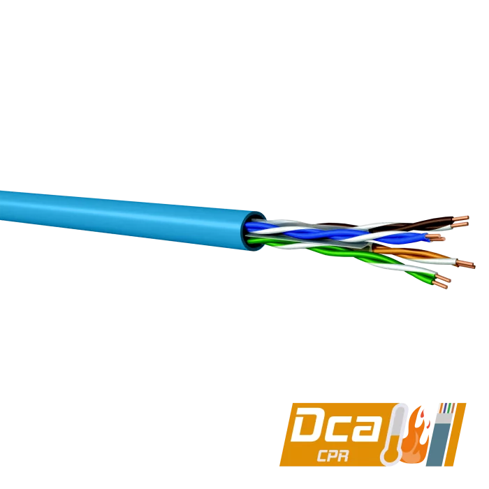 CAT6 U/UTP Data Kablosu | 400 MHz | LSZH-Dca | 500m | Mavi CAT6 U/UTP Data Kablosu | 400 MHz | LSZH-Dca | 500m | Mavi