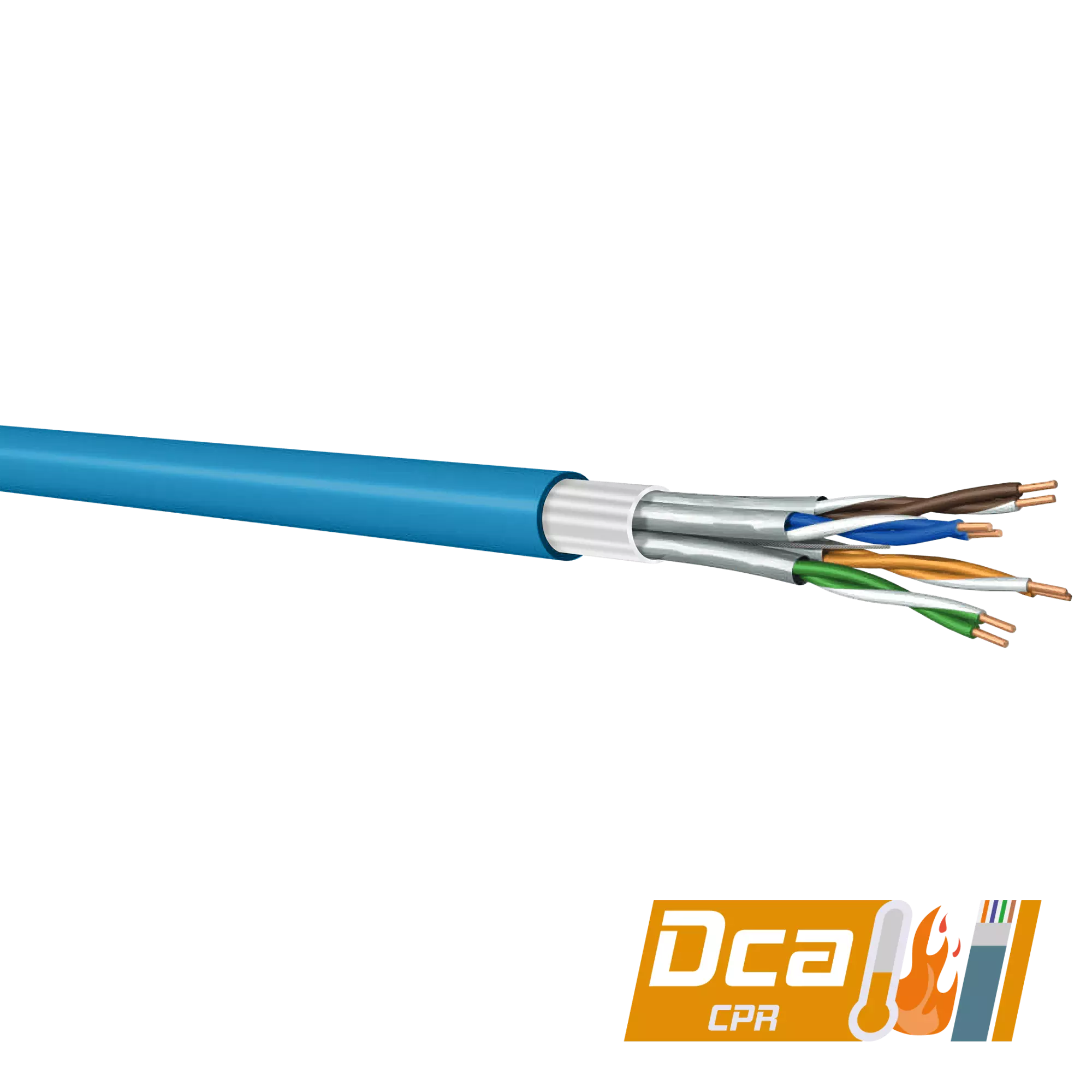 Samm Teknoloji - CAT6A F/FTP Data Kablosu | 500 MHz | LSZH-Dca | 500m | Mavi Samm Teknoloji - CAT6A F/FTP Data Kablosu | 500 MHz | LSZH-Dca | 500m | Mavi