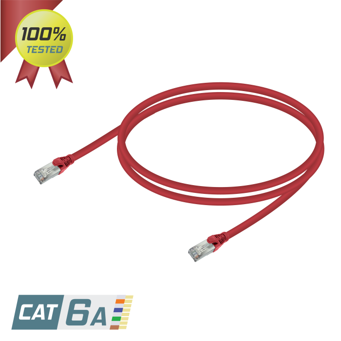 CAT6A S/FTP 28AWG Patch Cord | LSZH | Kırmızı CAT6A S/FTP 28AWG Patch Cord | LSZH | Kırmızı