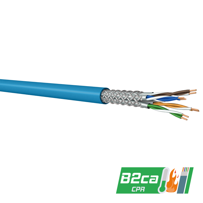 CAT6A S/FTP Data Kablosu | 500 MHz | LSZH-B2ca | 500m | Mavi CAT6A S/FTP Data Kablosu | 500 MHz | LSZH-B2ca | 500m | Mavi