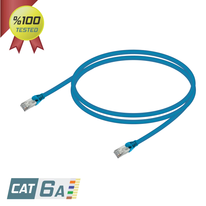 CAT6A S/FTP Patch Cord | LSZH | Blue