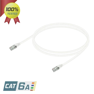 CAT6A U/UTP 24AWG Patch Cord | LSZH | Beyaz