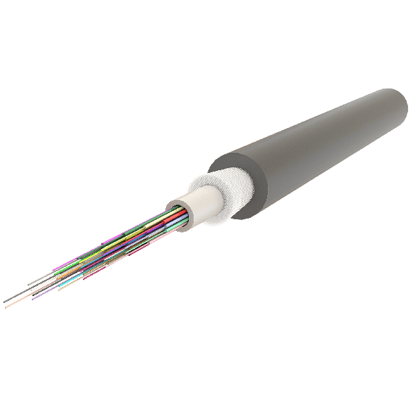 Central Loose Tube Fiber Optic Cable | Gel-Free | U-BQ(ZN-GY)BH | CPR:B2ca | Up to 24F | 1000 meters