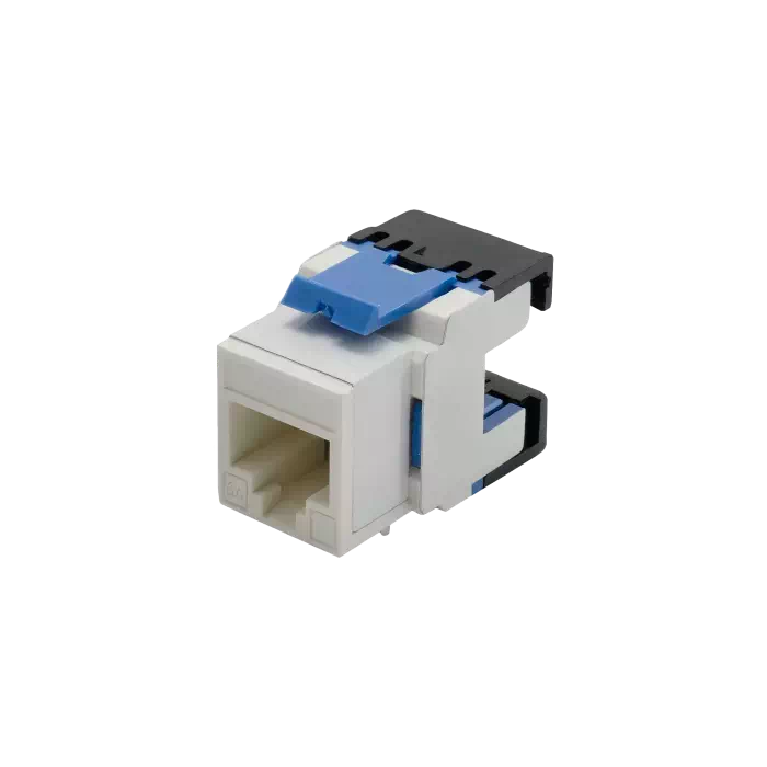 Component-Rated CAT6 250MHz Jack to Jack Keystone 180° | Unshielded