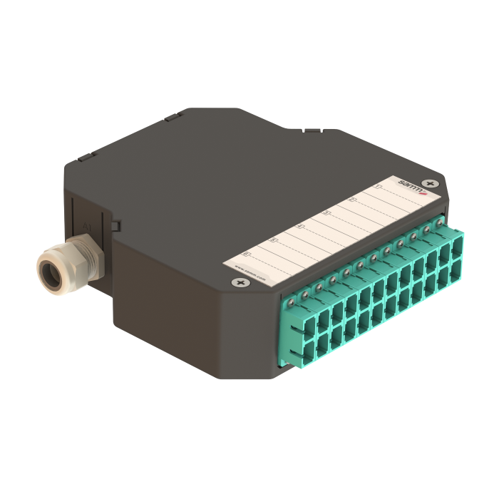 DIN Rail Termination Box | 12 SC Duplex | DP3 DIN Rail Termination Box | 12 SC Duplex | DP3