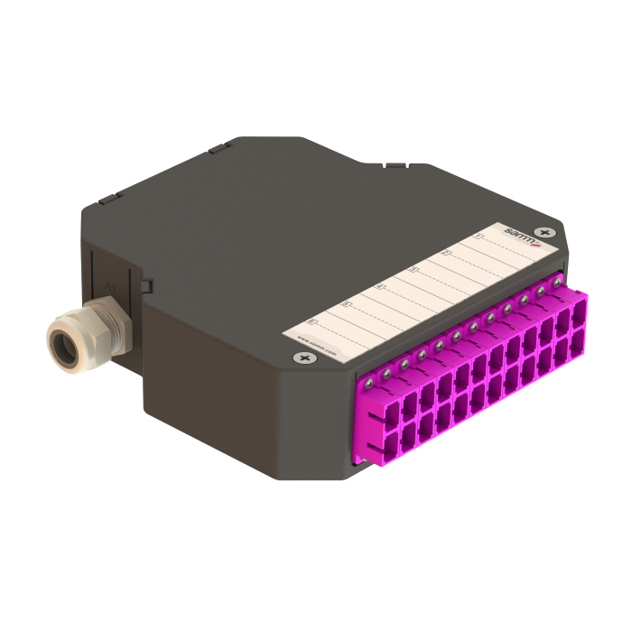 DIN Rail Termination Box | 12 SC Duplex | DP3 DIN Rail Termination Box | 12 SC Duplex | DP3