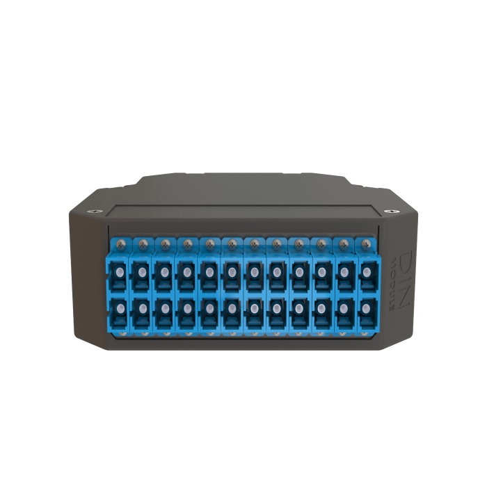 DIN Rail Termination Box | 12 SC Duplex | DP3 DIN Rail Termination Box | 12 SC Duplex | DP3