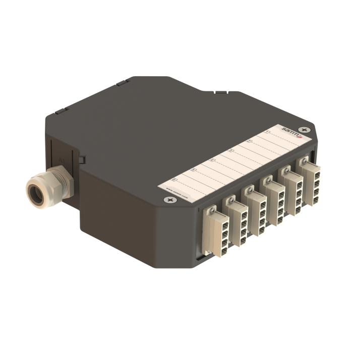 DIN Rail Termination Box | 6 LC Quad | DP7 DIN Rail Termination Box | 6 LC Quad | DP7