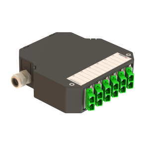 DIN Rail Termination Box | 6 SC Duplex Angled | DP1 - Thumbnail